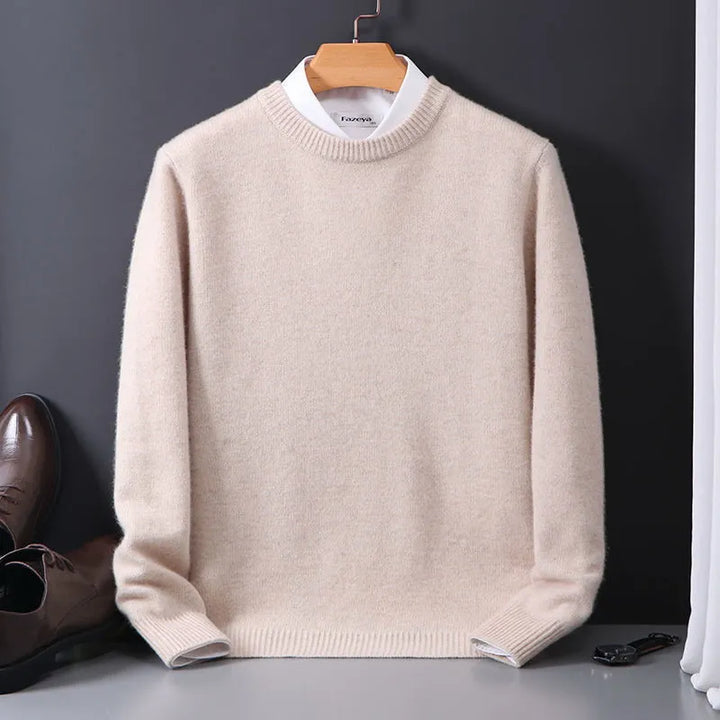 Jasper | Men's Crew Neck Jumper Regular Fit Cotton Blend Pullover