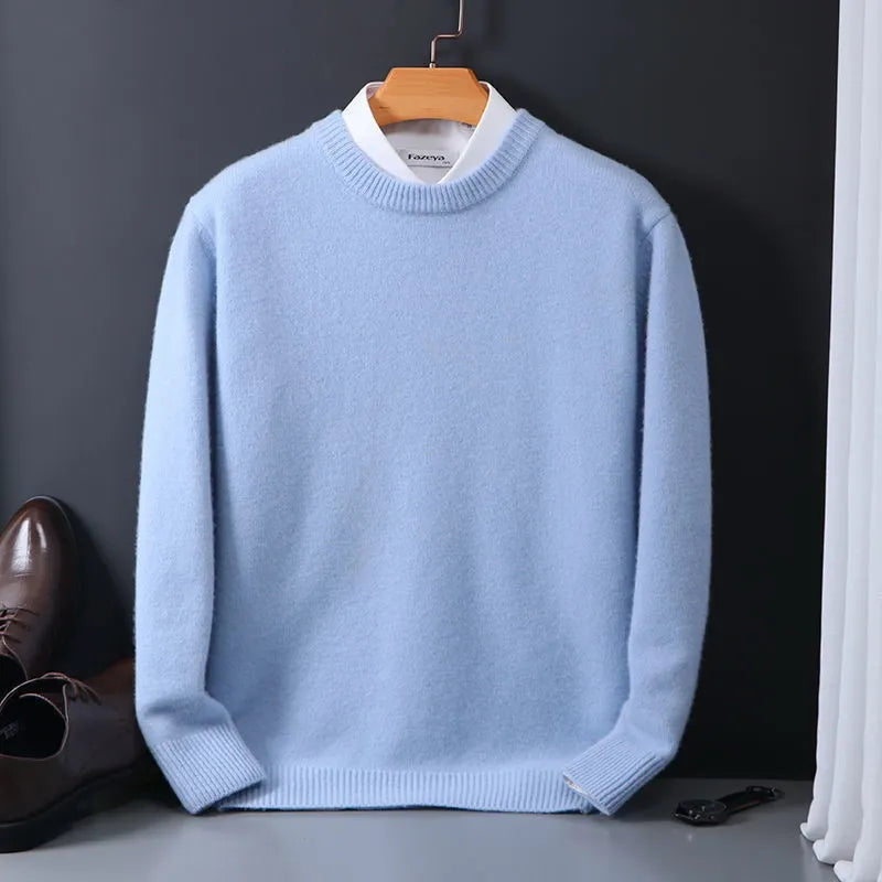 Jasper | Men's Crew Neck Jumper Regular Fit Cotton Blend Pullover