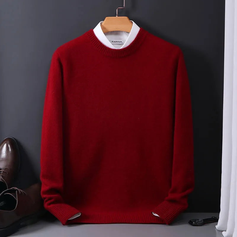 Jasper | Men's Crew Neck Jumper Regular Fit Cotton Blend Pullover