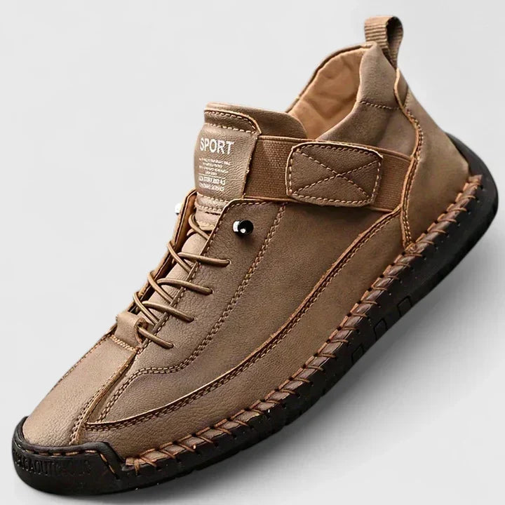 Georgia | Women's Lace-Up Trainers Hook-and-Loop Strap Mid-Top