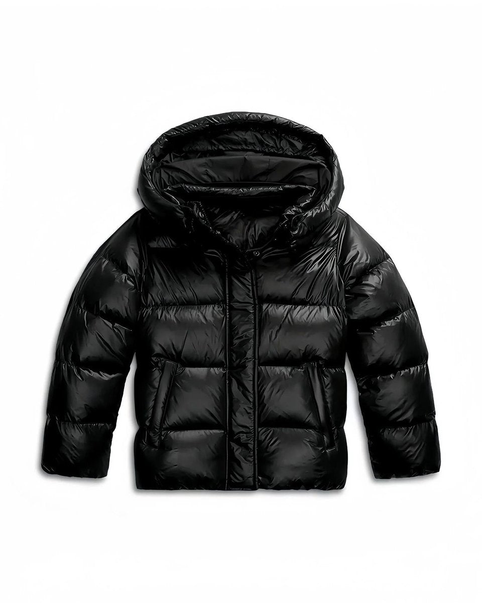 Ava | Ladies Puffer Jacket Hooded Windproof Cropped Coat