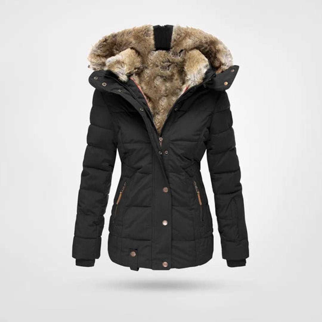 Emily | Ladies Puffer Jacket Womens Waterproof Hooded Winter Coat