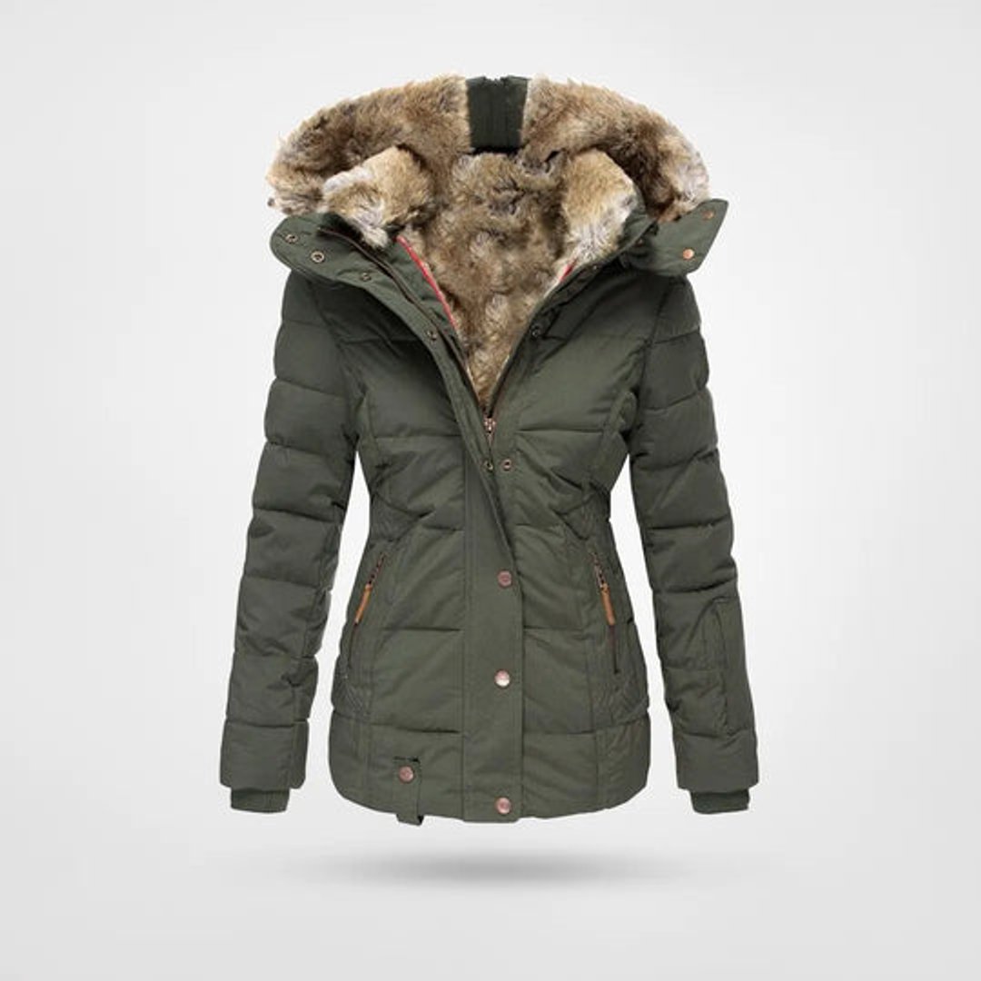 Emily | Ladies Puffer Jacket Womens Waterproof Hooded Winter Coat