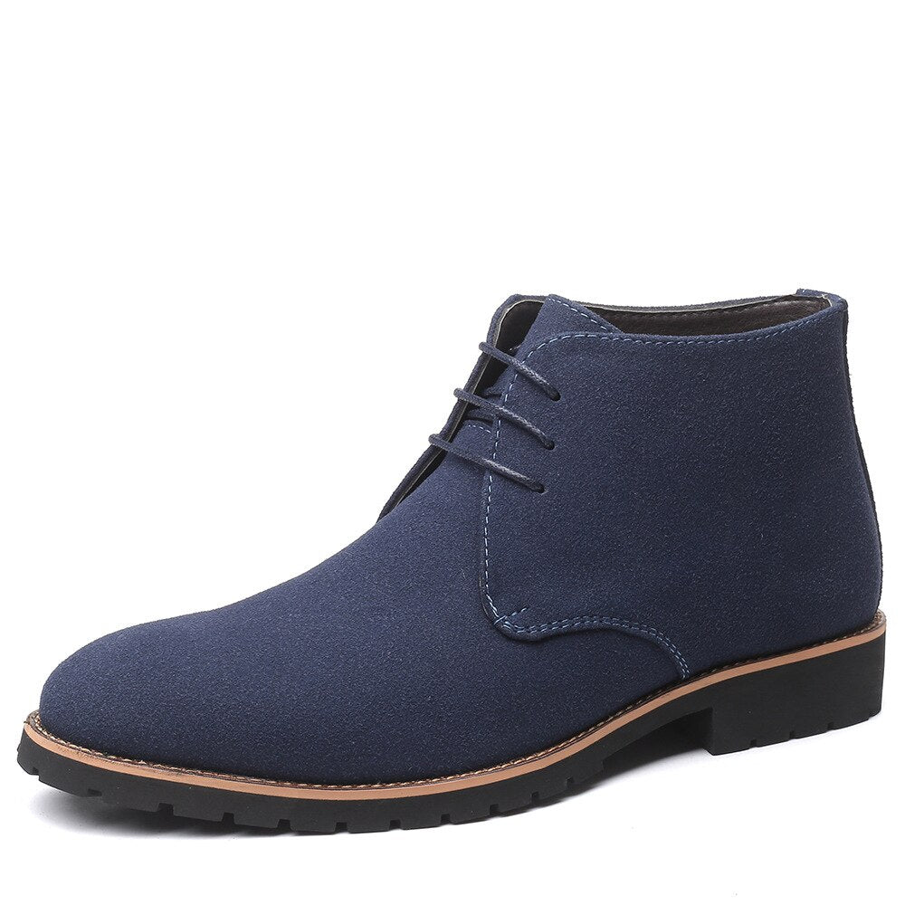 Oliver | Men's Leather Slip-On Ankle Boots Casual