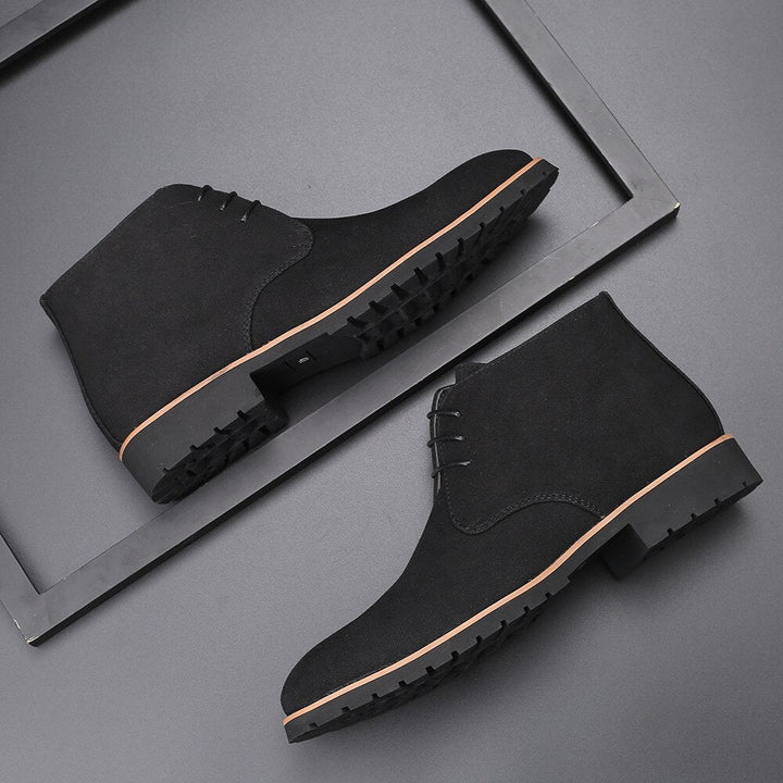 Oliver | Men's Leather Slip-On Ankle Boots Casual