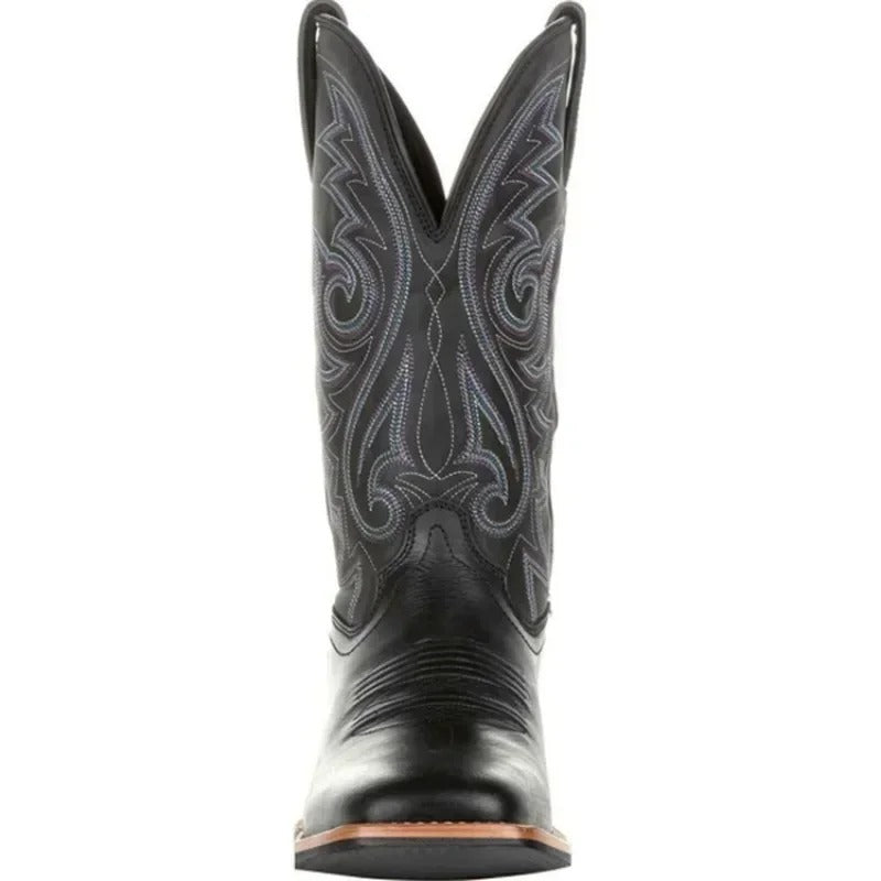 Women’s Western Cowboy Boots – Embroidered Mid-Calf Style for Casual Wear