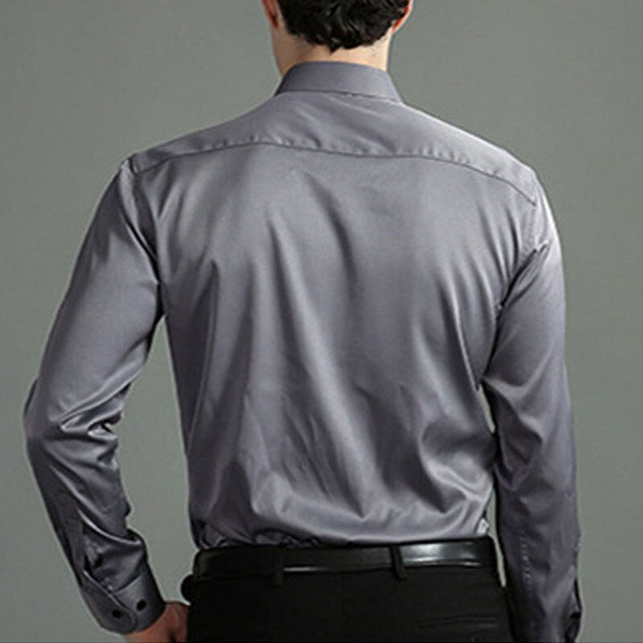 Theo | Men's Stretch Long-Sleeve Shirt Crease-Resistant Breathable
