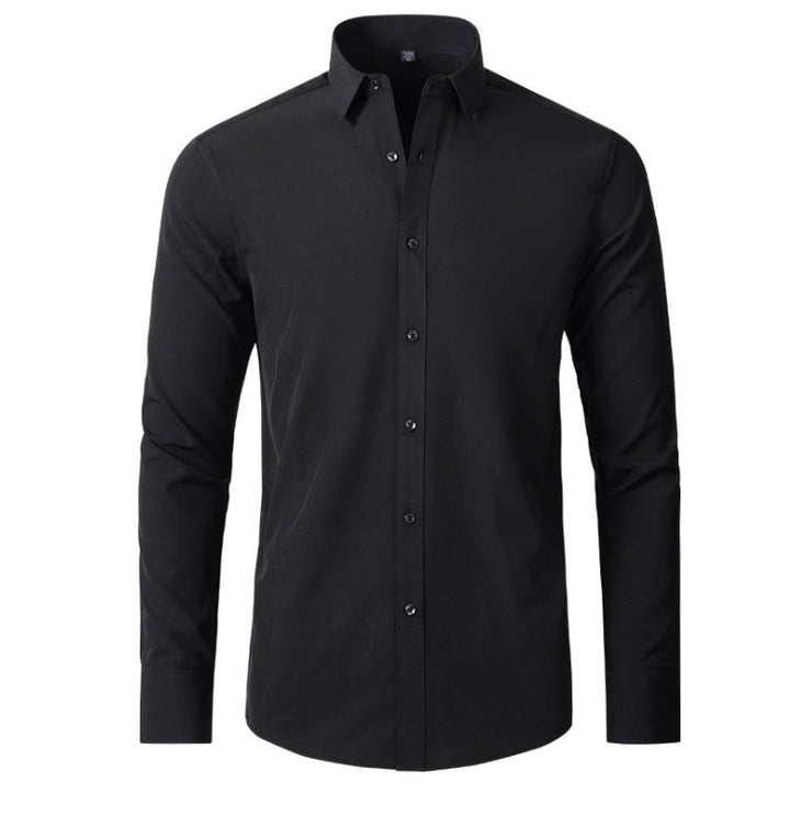 Theo | Men's Stretch Long-Sleeve Shirt Crease-Resistant Breathable