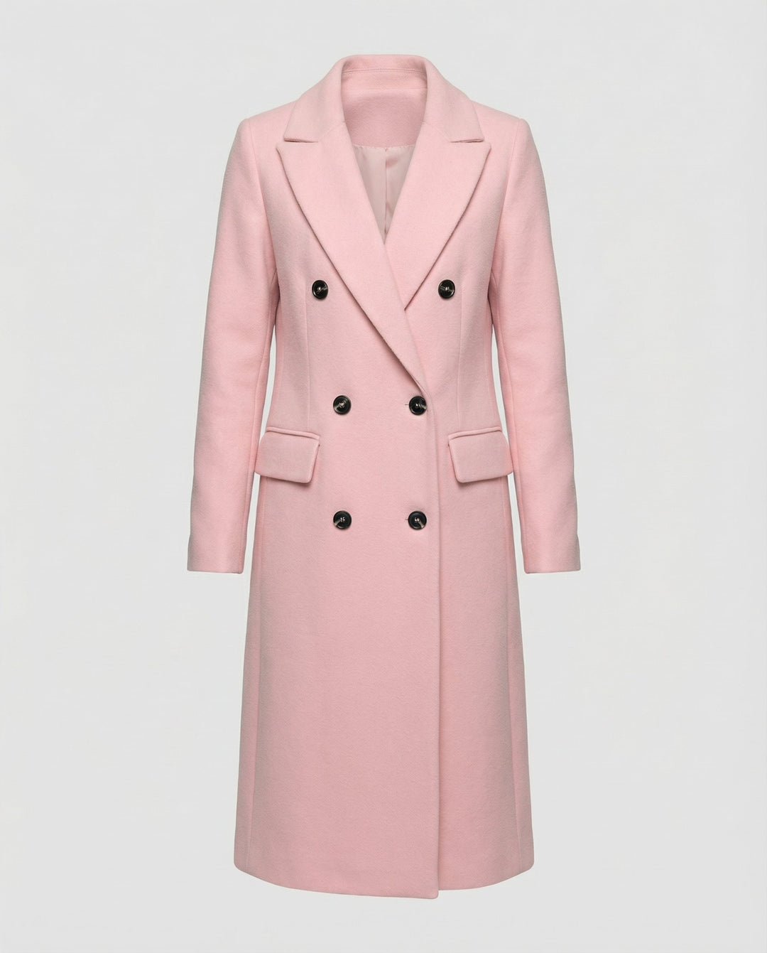 Celeste | Women's Double-Breasted Trench Coat Notch Lapel Belted