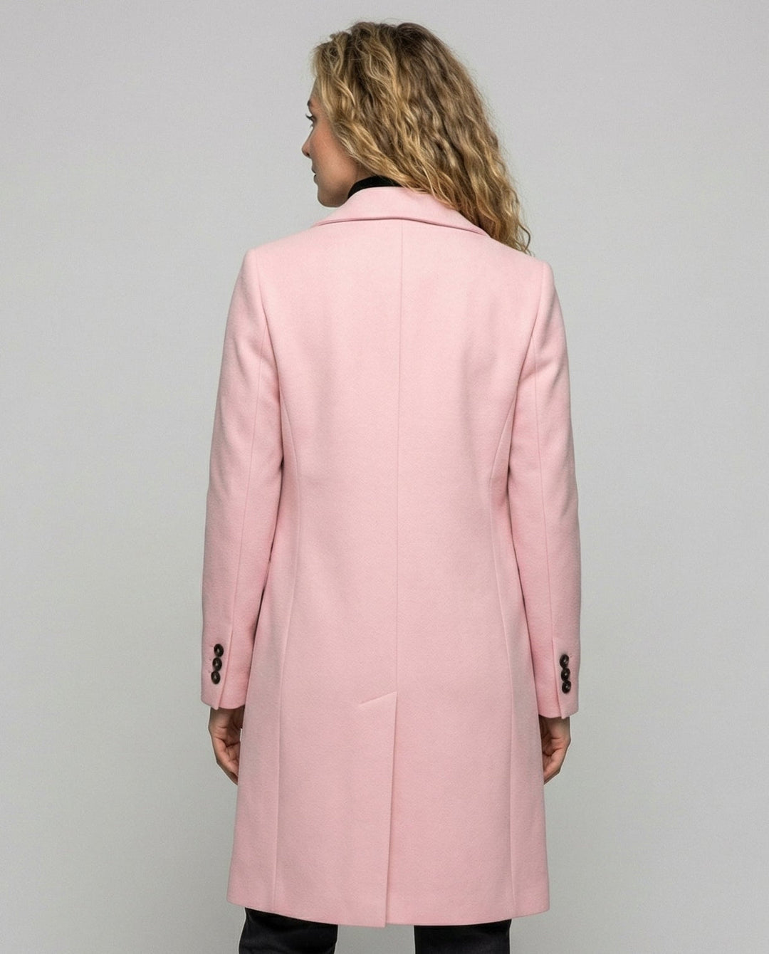 Celeste | Women's Double-Breasted Trench Coat Notch Lapel Belted
