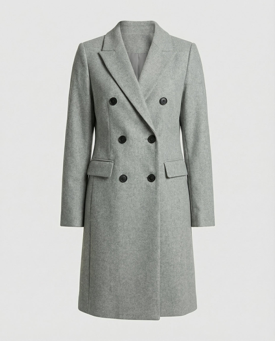 Celeste | Women's Double-Breasted Trench Coat Notch Lapel Belted