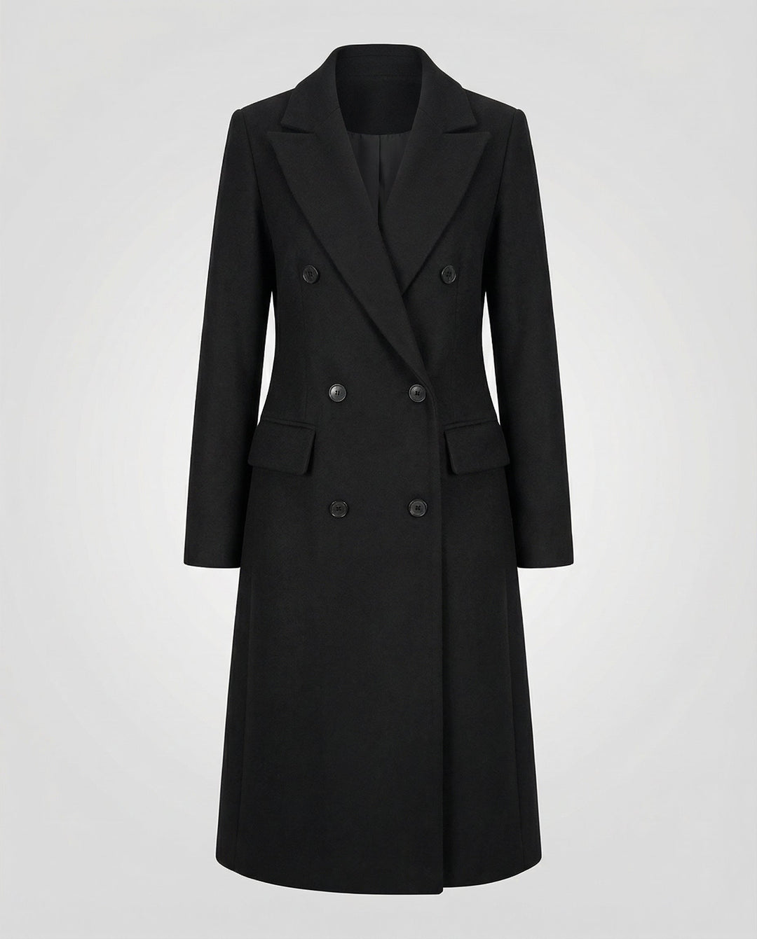 Celeste | Women's Double-Breasted Trench Coat Notch Lapel Belted