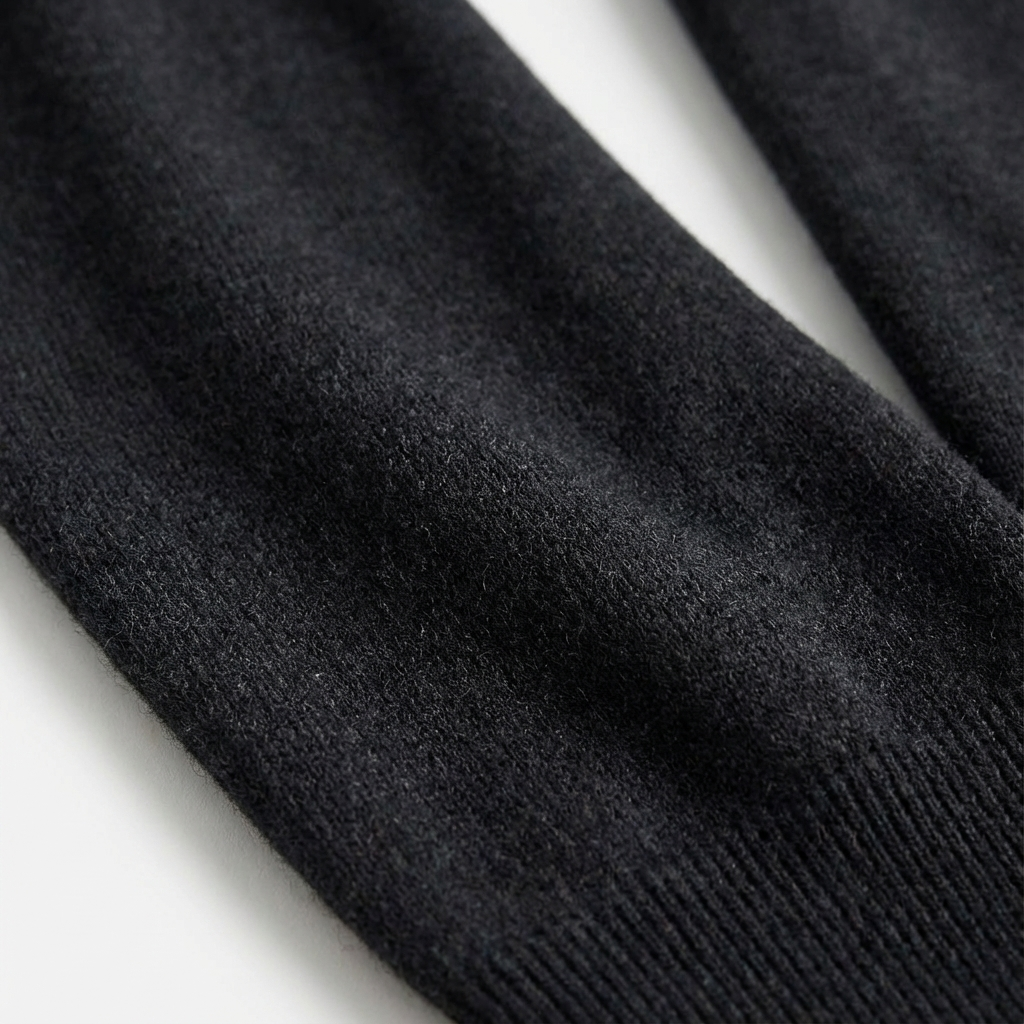 Caleb | Men's Quarter Zip Jumper Relaxed Fit Ribbed Cuffs