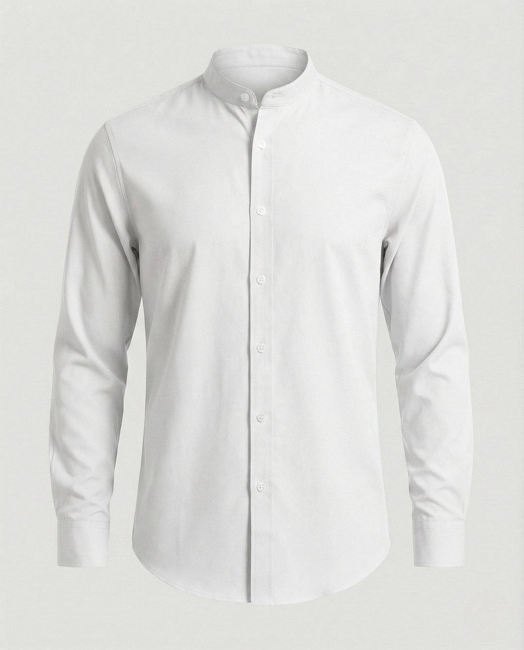 Alfie | Men's Slim Fit Grandad Collar Shirt Stretch Cotton Blend