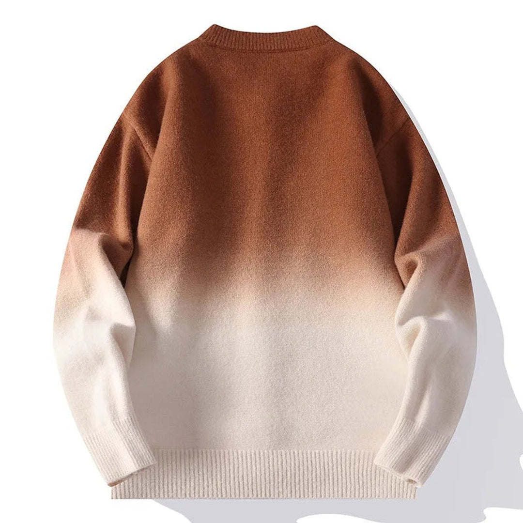 Alfie | Mens Cardigans Ombre Fade Relaxed Knit Button-Up Jumper