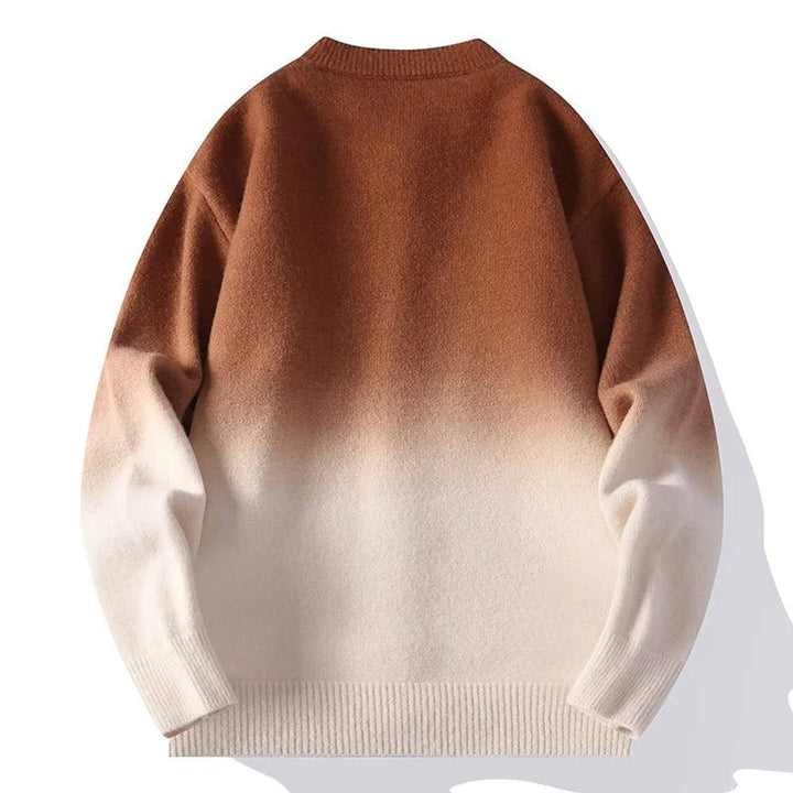 Alfie | Mens Cardigans Ombre Fade Relaxed Knit Button-Up Jumper