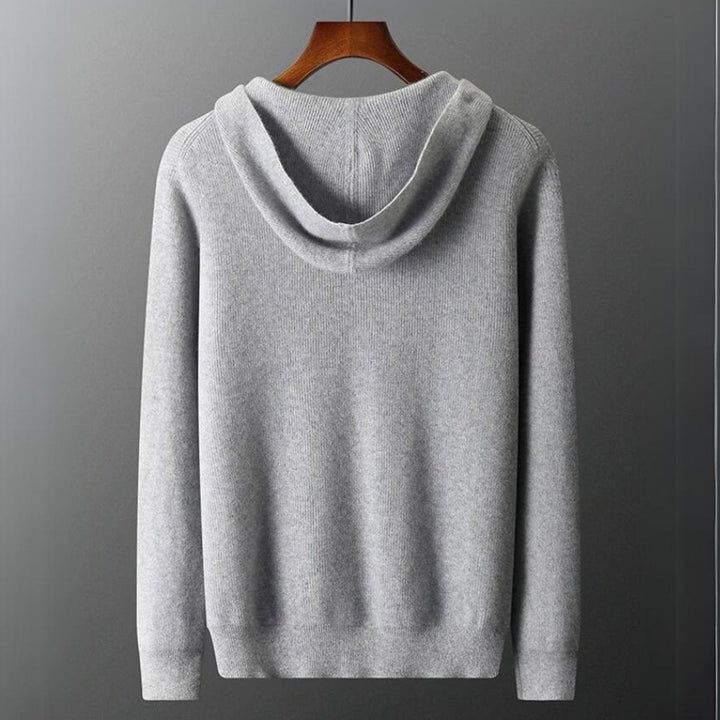 Noah | Men's Cashmere Blend Zip Hoodie Knitted Cardigan Jumper