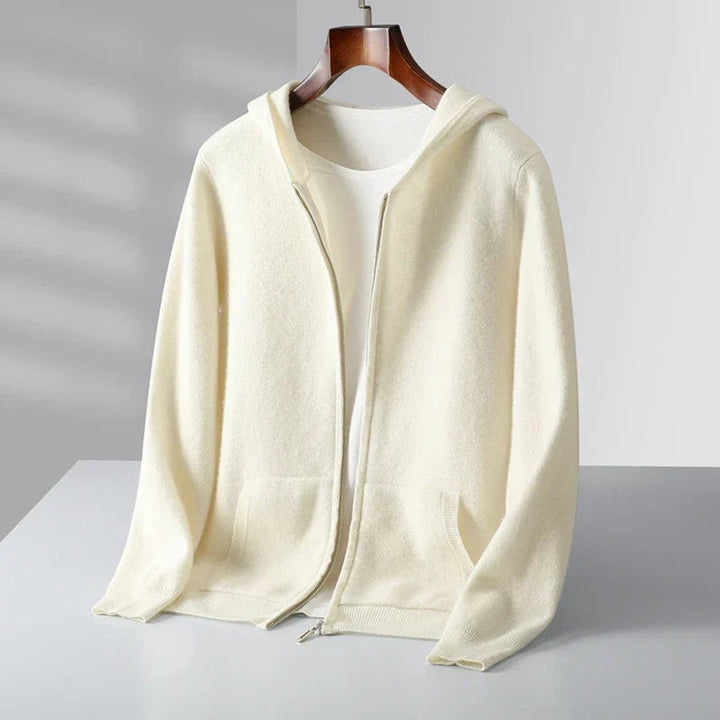 Henry | Men's Cashmere Full-Zip Hoodie Knitted Cardigan Jumper
