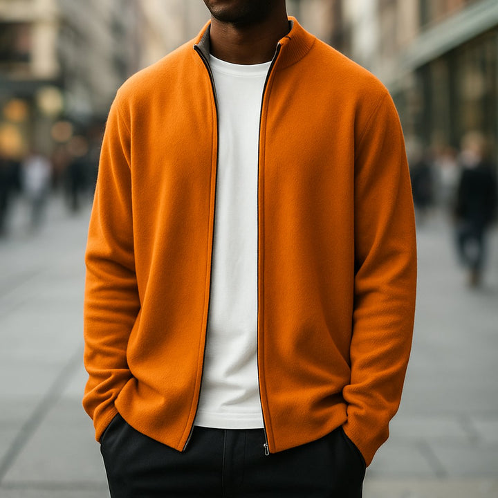 Charlie | Men's Cashmere Full-Zip Knitted Cardigan Jumper