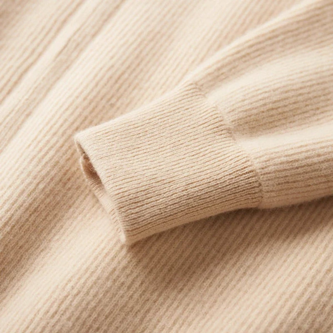 James | Men's Cashmere Full-Zip Knitted Cardigan Jumper High Collar