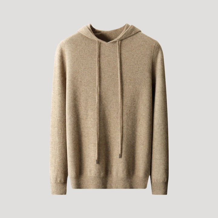 Oliver | Men's Cashmere Blend Knitted Hoodie Drawstring Pullover