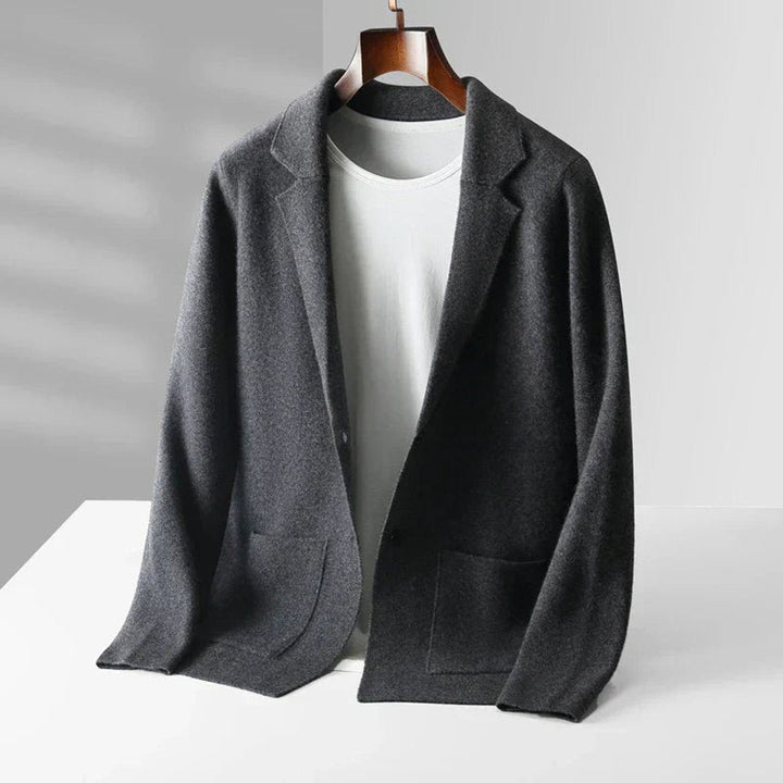 Noah | Men's Cashmere Notch-Lapel Blazer Cardigan Knitted Jacket
