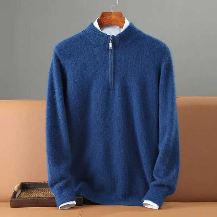 Muhammad | Men's Cashmere Quarter-Zip Knitted Jumper Pullover