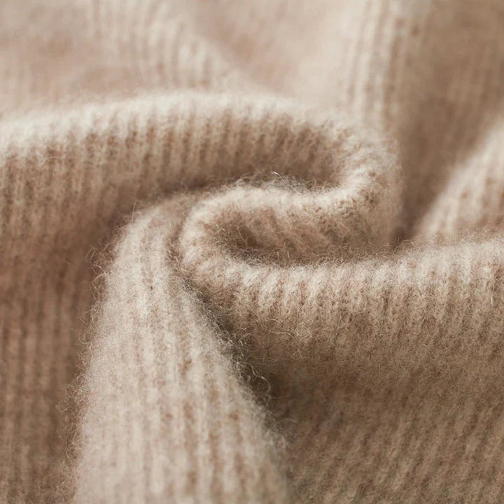 Theo | Men's Cashmere Zip Cardigan Knitted Ribbed Full-Zip Jumper