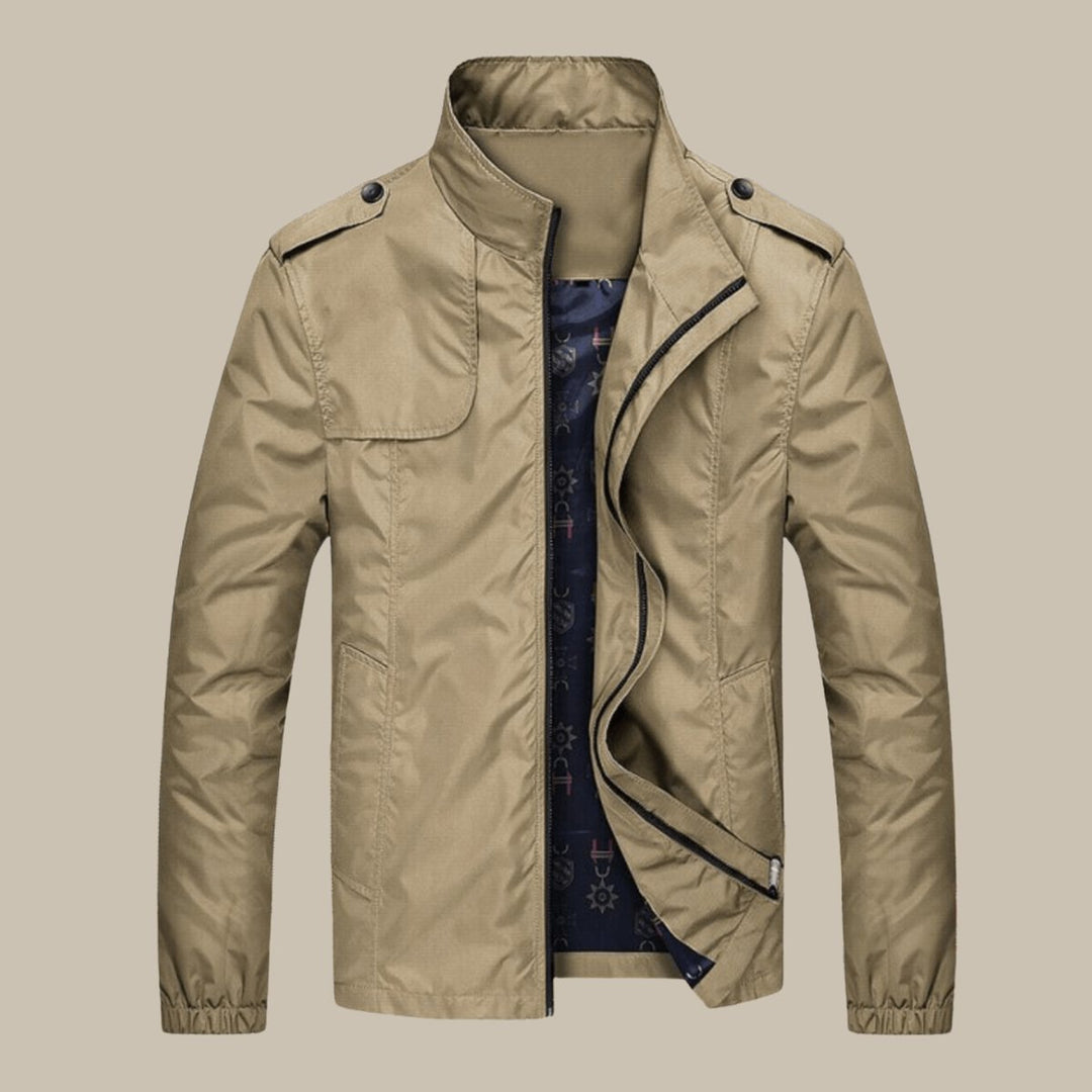 Harry | Men's Casual Zip-Up Bomber Jacket Stand Collar Outerwear