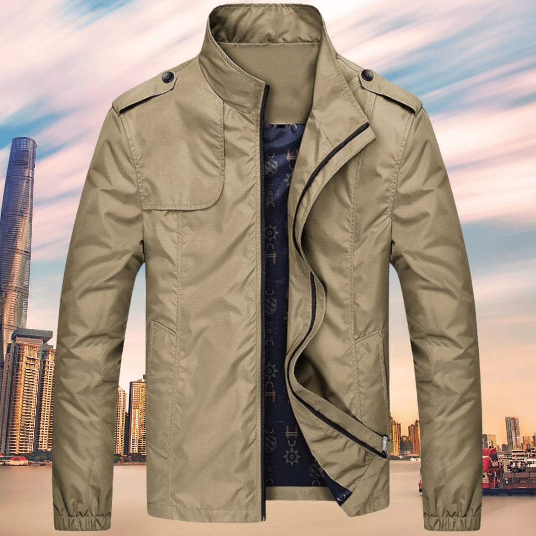 Harry | Men's Casual Zip-Up Bomber Jacket Stand Collar Outerwear