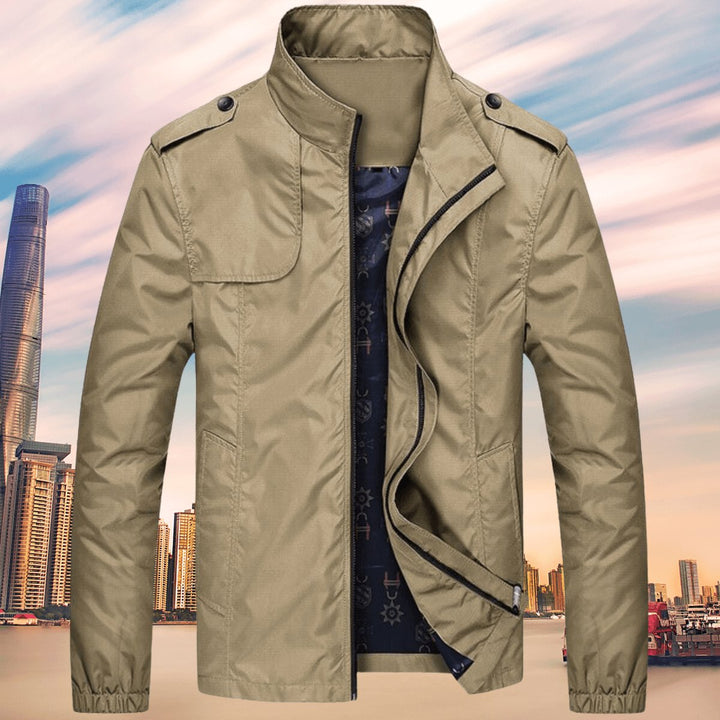 Harry | Men's Casual Zip-Up Bomber Jacket Stand Collar Outerwear