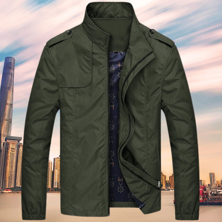 Harry | Men's Casual Zip-Up Bomber Jacket Stand Collar Outerwear
