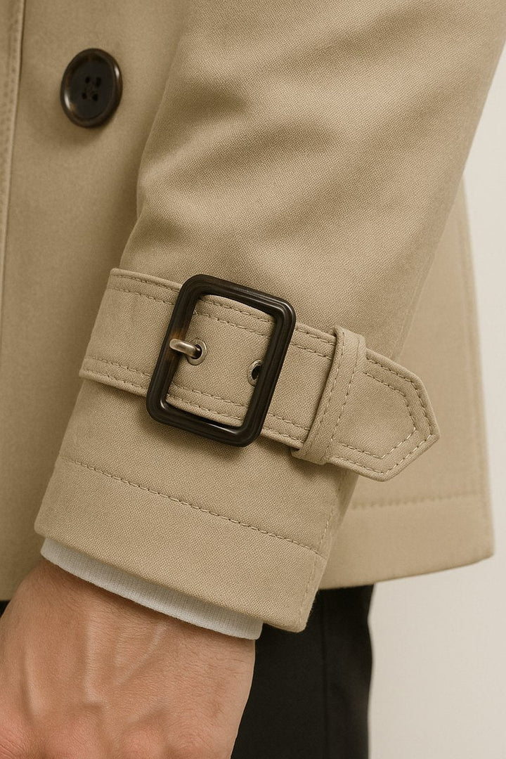 Edward | Men's Classic Belted Trench Coat Tailored Mens Jacket