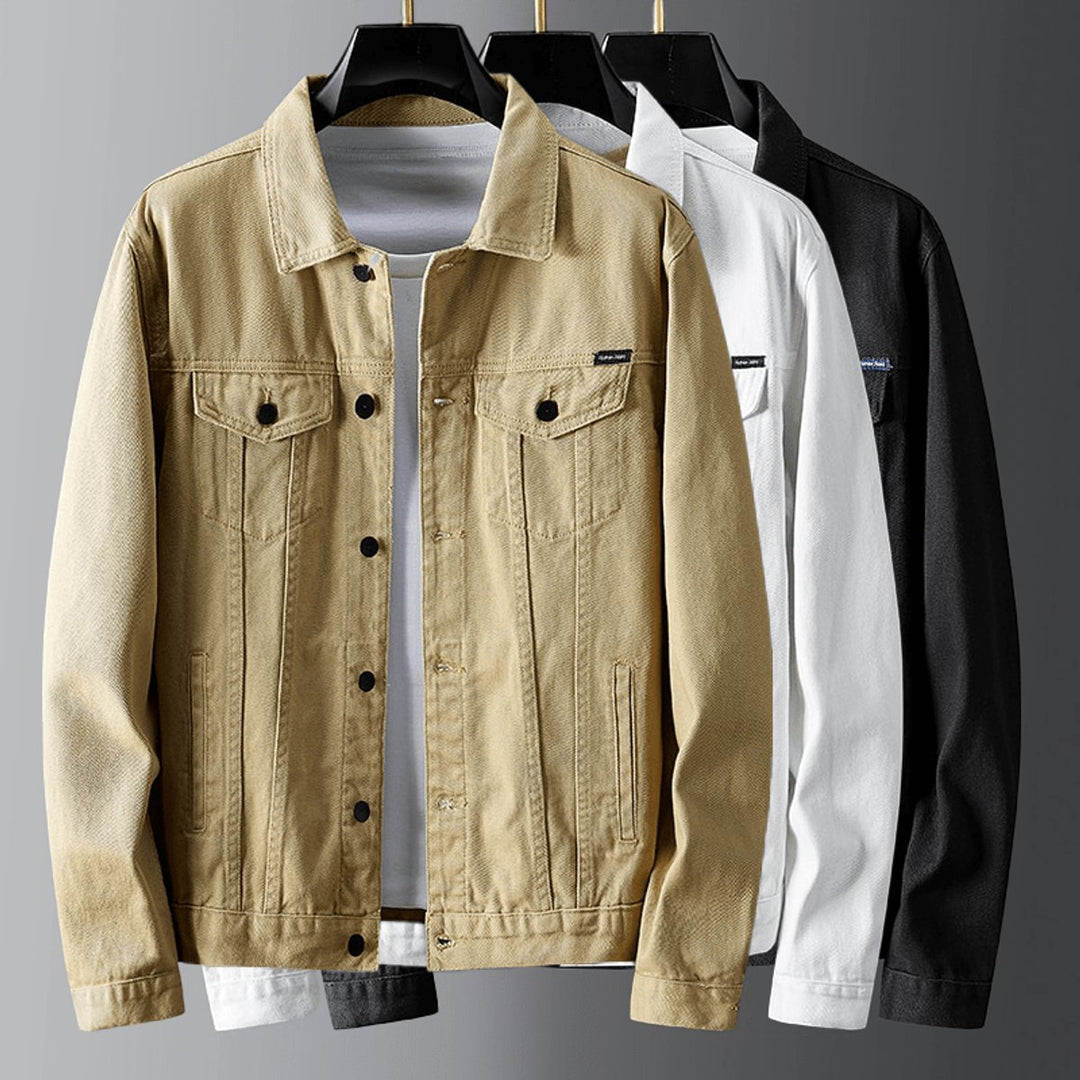Jack | Men's Classic Button-Front Denim Jacket Casual Outerwear