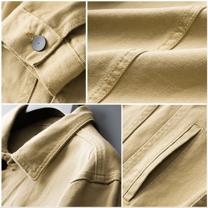 Jack | Men's Classic Button-Front Denim Jacket Casual Outerwear