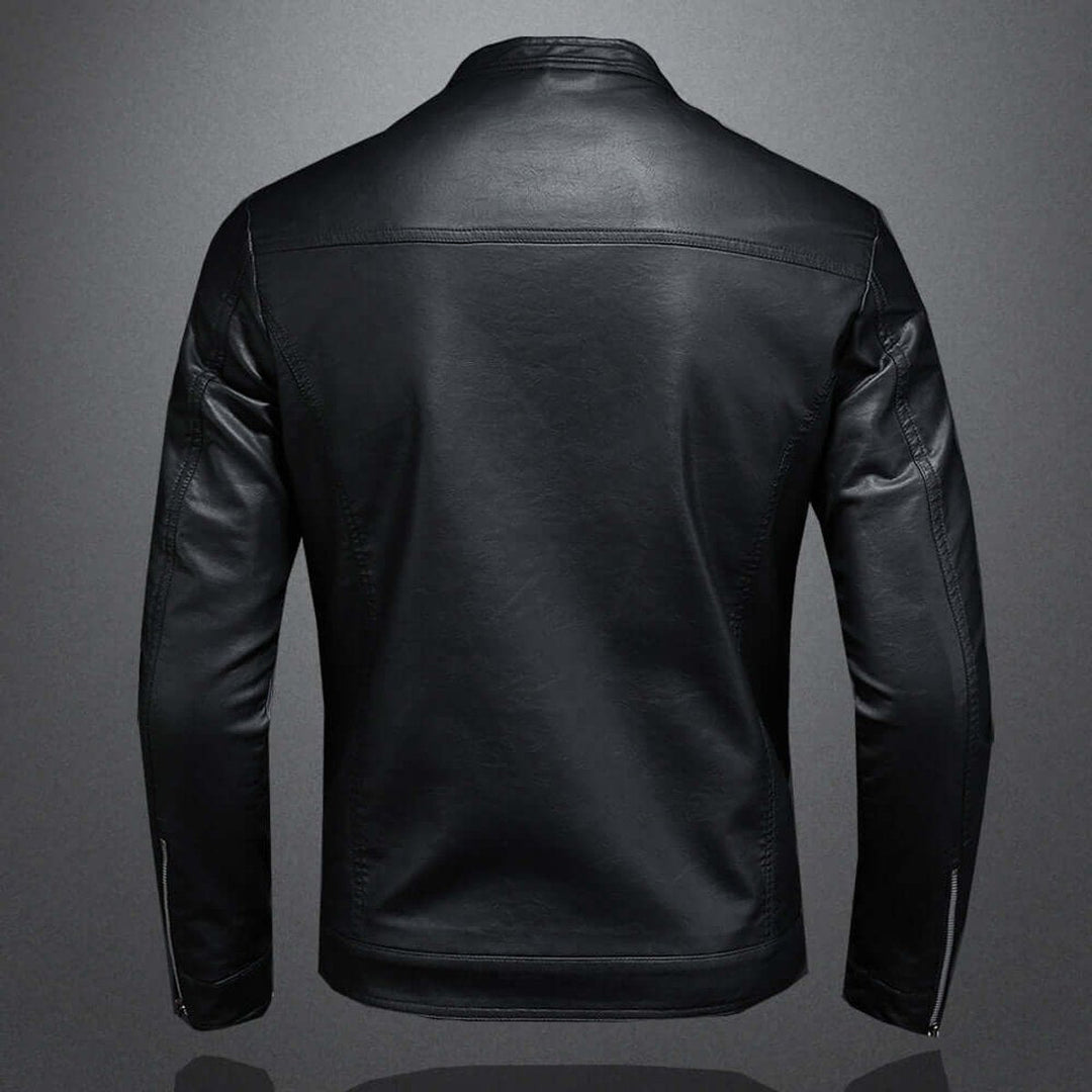 Harry | Men's Classic Faux Leather Biker Jacket Moto Bomber
