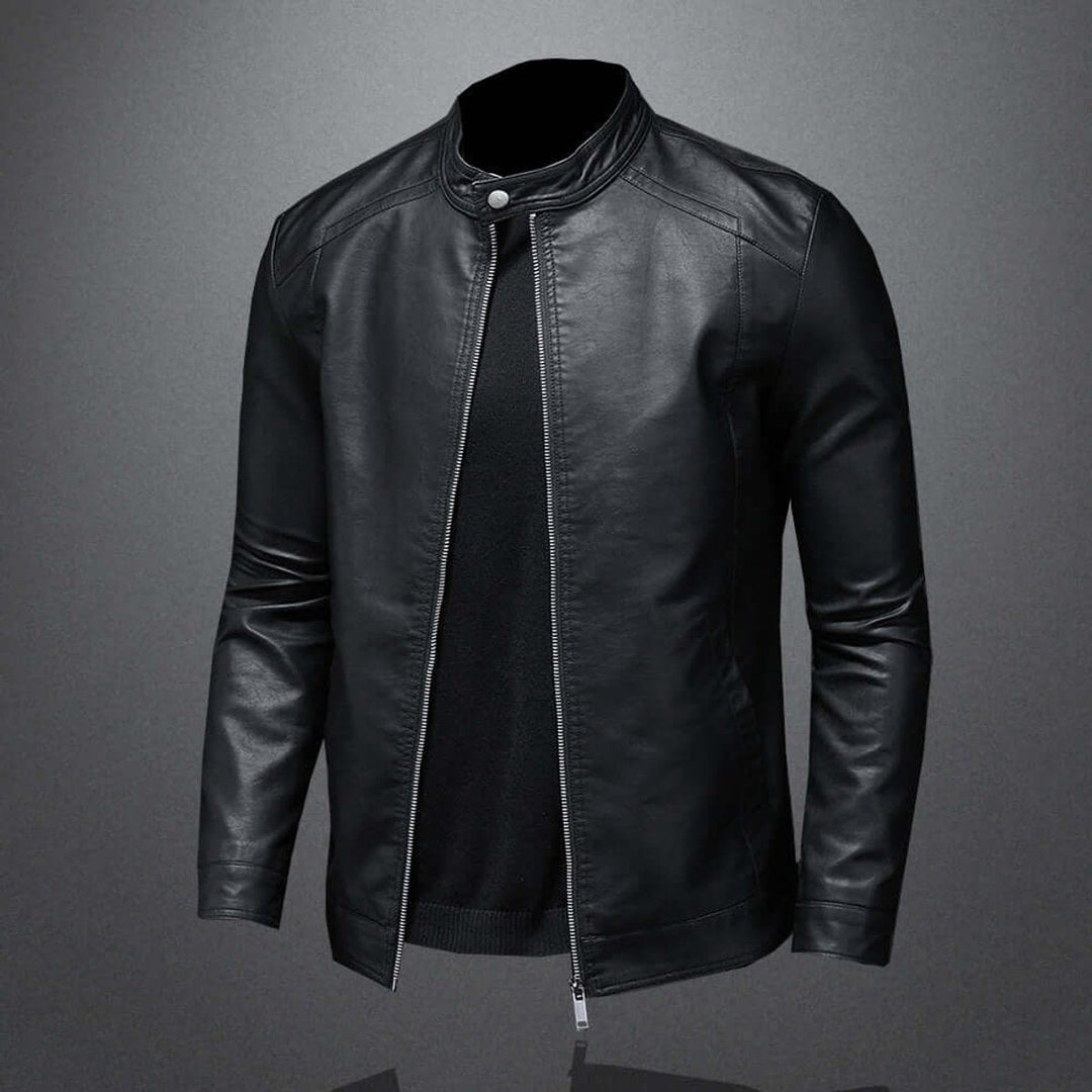 Harry | Men's Classic Faux Leather Biker Jacket Moto Bomber
