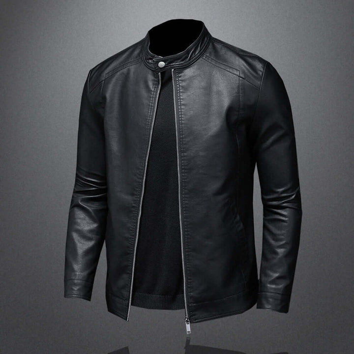 Harry | Men's Classic Faux Leather Biker Jacket Moto Bomber