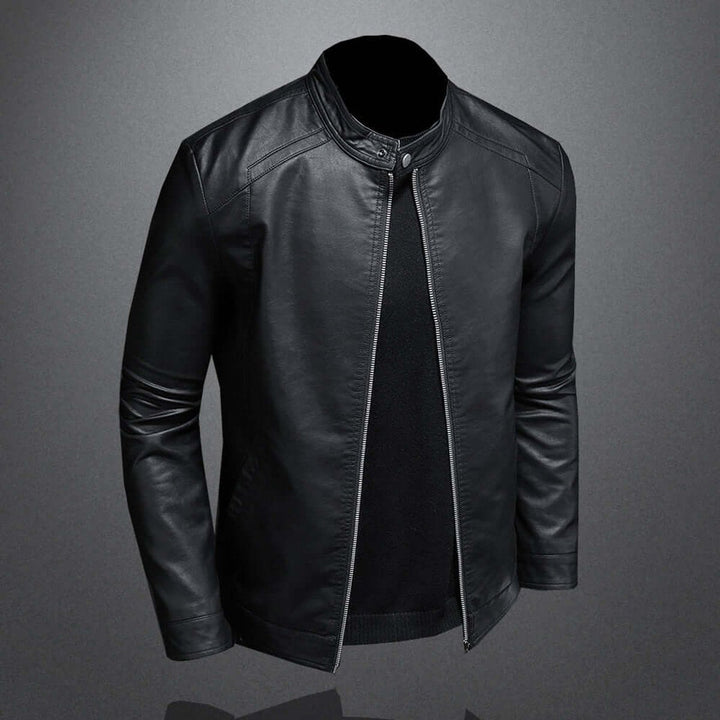 Harry | Men's Classic Faux Leather Biker Jacket Moto Bomber