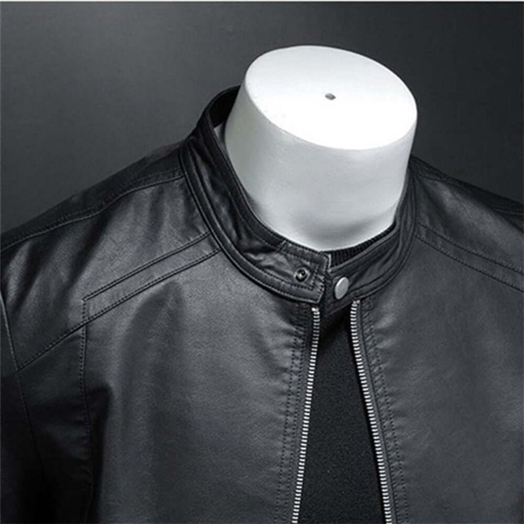 Harry | Men's Classic Faux Leather Biker Jacket Moto Bomber