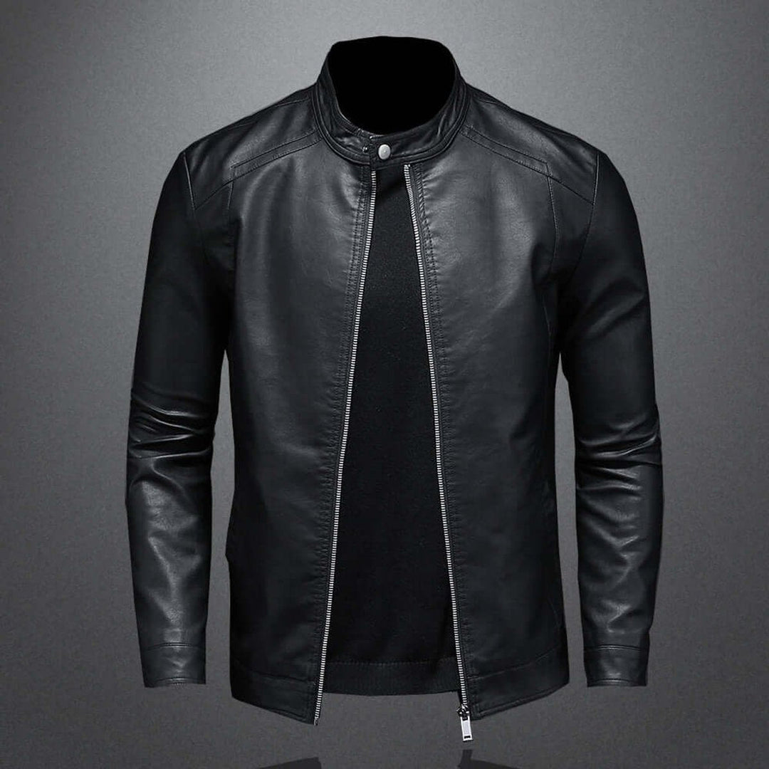 Harry | Men's Classic Faux Leather Biker Jacket Moto Bomber