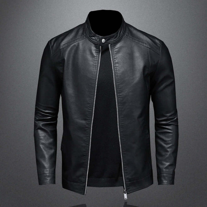 Harry | Men's Classic Faux Leather Biker Jacket Moto Bomber