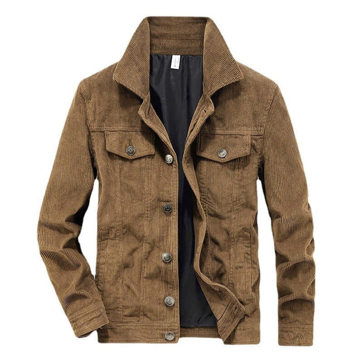 Charlie | Mens Corduroy Bomber Jacket Casual Textured Outerwear