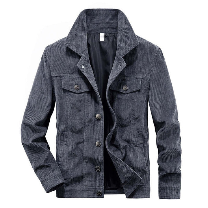 Charlie | Mens Corduroy Bomber Jacket Casual Textured Outerwear