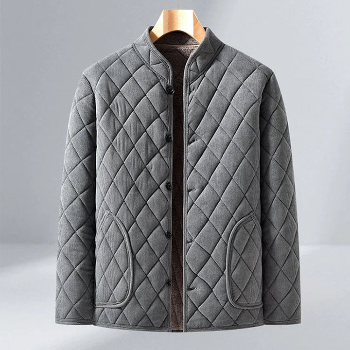 Freddie | Mens Diamond-Quilted Insulated Jacket Fleece-Lined Coat