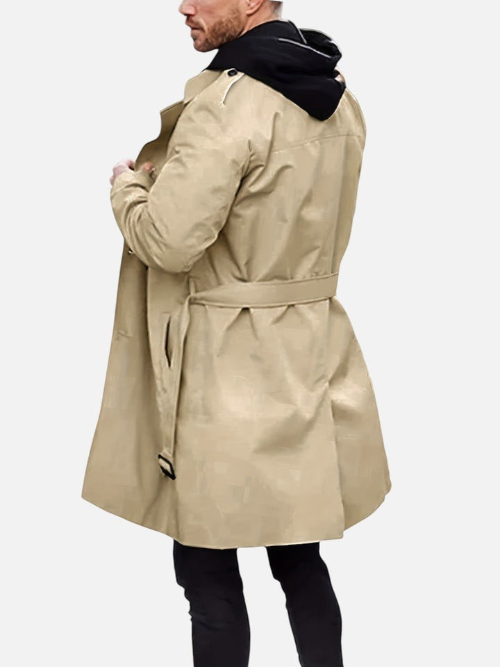Jacob | Men's Double-Breasted Trench Coat Tailored Outerwear Jacket