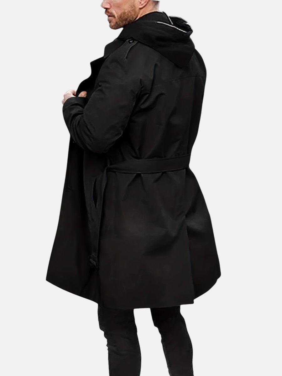 Jacob | Men's Double-Breasted Trench Coat Tailored Outerwear Jacket