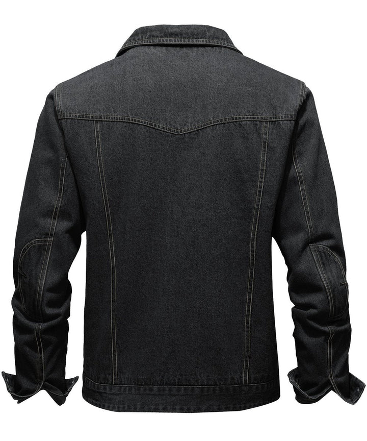 Noah | Men's Flannel-Lined Denim Jacket Trucker Style Button Front