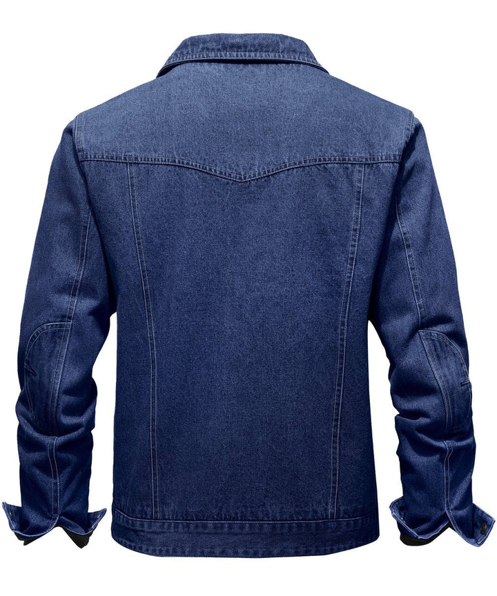 Noah | Men's Flannel-Lined Denim Jacket Trucker Style Button Front
