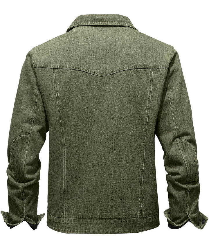 Noah | Men's Flannel-Lined Denim Jacket Trucker Style Button Front